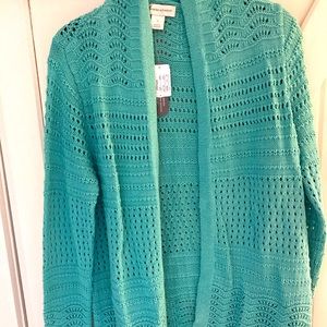 Teal Cardigan NWT Christopher & Banks